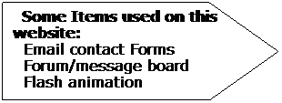 Pentagon: &nbsp; Some Items used on this&nbsp; website:
&nbsp; Email contact Forms
&nbsp; Forum/message board
&nbsp; Flash animation
&nbsp;
